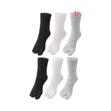 Imagem de Meias Unissex De Algodão Respirável Para Sandálias E Chinelos, 2-6 Peç