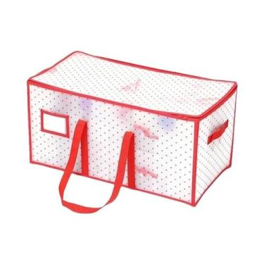 Imagem de Caixa De Armazenamento Para Presentes De Natal Com Bolas Coloridas, Do