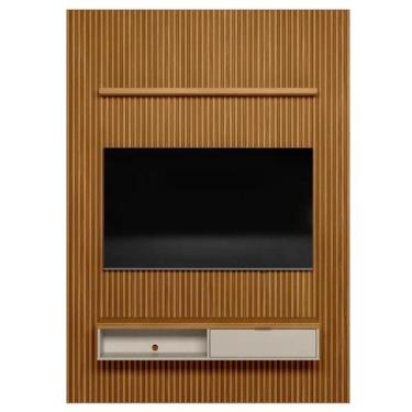 Imagem de Painel Ripado para Tv 75 Pol. com Bancada 180cm Prime Plus L06 Nature/
