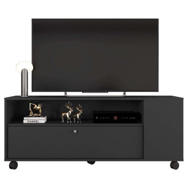 Imagem de Bancada Rack Para Tv Até 55 Polegadas Opala Preto Caemmun