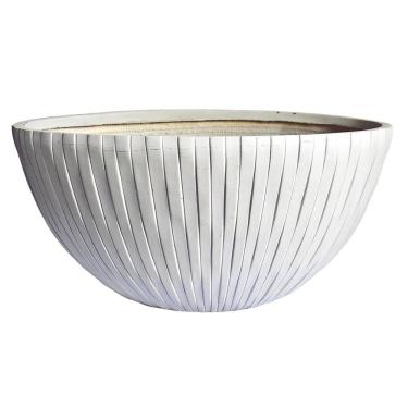 Imagem de Vaso Fibrocimento Cinza Com Detalhes 40cm Florarte