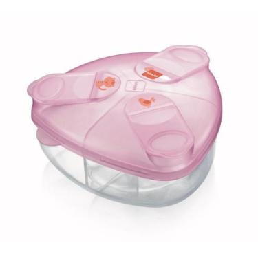 Imagem de Porta Leite Em Pó Com Divisória Mam, Rosa