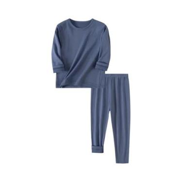 Imagem de Conjunto De Roupa Íntima Infantil Quente Multicolorido Para Outono/Inv