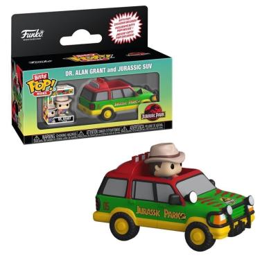 Imagem de Bitty Pop! Rides Jurassic Park Dr. Alan Grant E Jurassic Suv