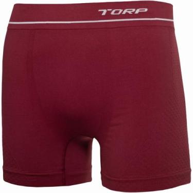 Imagem de Cueca Torp Boxer em Microfibra Sem Costura 8002, Cabernet, G