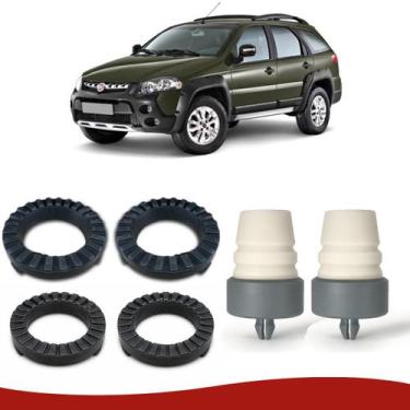 Imagem de Kit de Calço e Batente Suspensão Traseiro Palio Weekend - Borfix