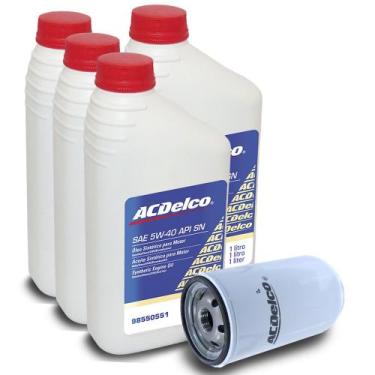 Imagem de Kit Troca Oleo 20w50 Filtro Acdelco Golf Ap,1.6,1.8,2.0,8v gol Ap,1.6,
