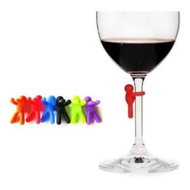 Imagem de Marcador de taças/copos silicone com kit 6 peças - Art House