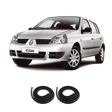 Imagem de Kit Borracha 2 Portas Traseira Clio Hatch 2009 A 2016 - sem marca