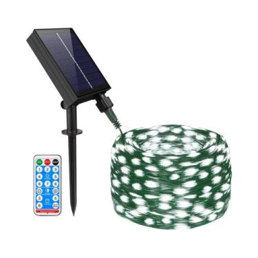 Imagem de Luzes De Cordão LED Com Painel Solar De Carregamento Rápido, Fio De Co