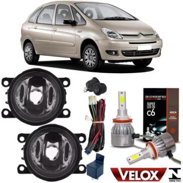 Imagem de KIT Milha CITROEN C4 PICASSO 2007 A 2013 E SUPER BRANCA LED - BIBAS