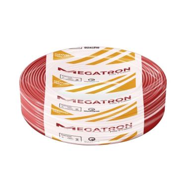 Imagem de Cabo Flexível Megatron 10MMx100M Rolo 750V Vermelho