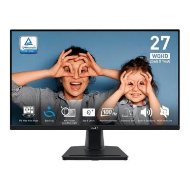 Imagem de Monitor Office MSI PRO 27", QHD, 100Hz, 1ms, IPS, HDMI e DP, Alto-falantes Embutidos, -...