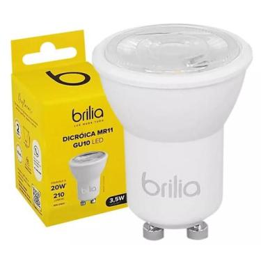 Imagem de Lâmpada Led Brilia Mini Dicróica MR11 210 Lúmens GU10 Bivolt 2700 K - 