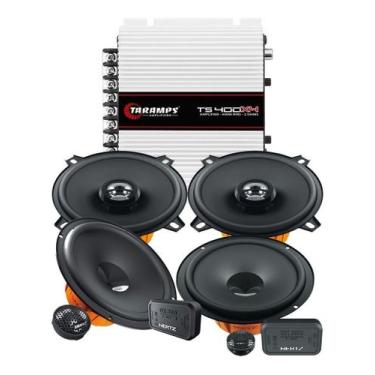 Imagem de Kit 2 Vias 6  Hertz DSK 165.3 160w + Par Alto Falante 5  Hertz Coaxial