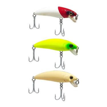 Imagem de Kit 3 Iscas Artificiais Meia Água Marine Sports Inna Pro Tunned 60 6cm