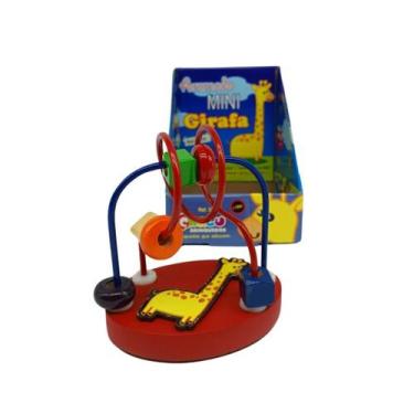 Imagem de Aramado Mini Girafa Brinquedo Educativo Lúdico Circuitos Coloridos - C
