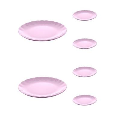 Imagem de Jogo 6 pratos 19 cm para sobremesa de cerâmica Bergama Plum Wolff - 17