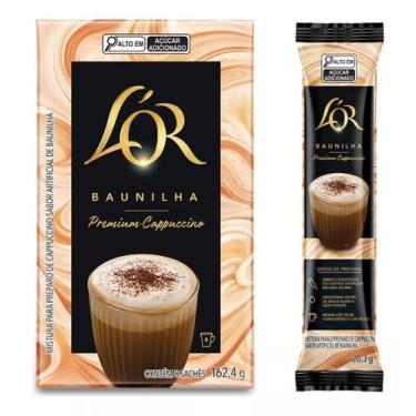 Imagem de Café Solúvel Cappuccino LOR BAUNILHA Caixa Sachê Stick 162g