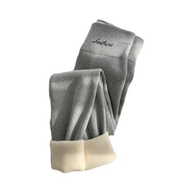 Imagem de Leggings Femininas De Cintura Alta Para O Inverno, Térmicas, Confortáv