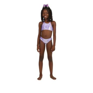 Imagem de Biquíni Cropped Infantil Lavanda Brilhante Siri Kids, 14