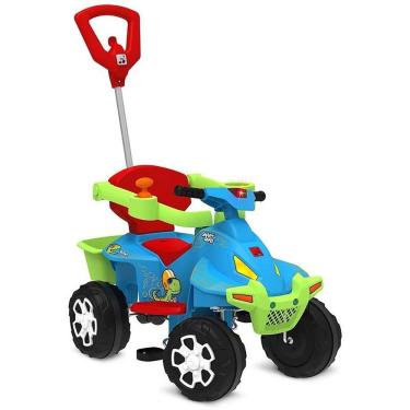 Imagem de Veículo para Bebê Smart Quad com Função Passeio e Pedal Azul Brinquedos Bandeirante