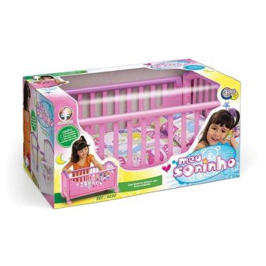 Imagem de Acessório para Boneca Berço Meu Soninho com Grades Removíveis e Reguláveis Monte Líbano