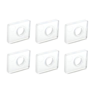 Imagem de Arruelas de Travamento Quadradas SC-GLL Lug Locks Plástico Resistente Branco Gibraltar