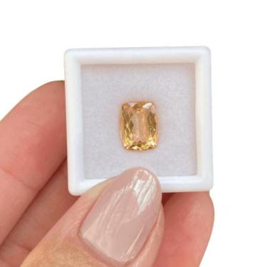 Imagem de Topázio Imperial Laranja Cushion 3,10ct - SP GEMAS