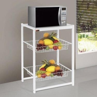 Imagem de Fruteira 1 Prateleira e 2 Cestos Max Branco - Ciplafe