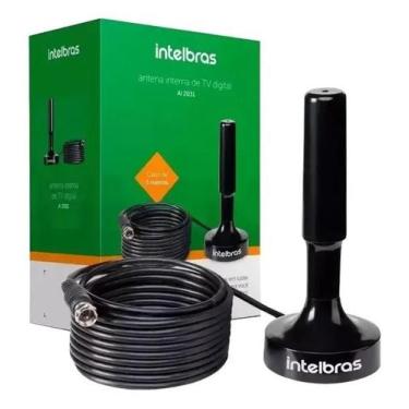 Imagem de Antena Interna Ai 2031 P/tv Digital Intelbras Uhf Hdtv 4k Preto, Preto