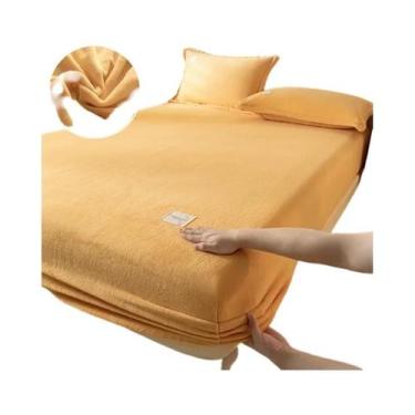 Imagem de Capa De Colchão Térmica De Veludo, Lençóis De Tecido Plush Para Invern