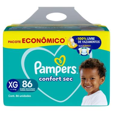 Imagem de Fralda Pampers Confort Sec XG 86 unidades Pacote Econômico