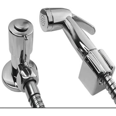 Imagem de Ducha Higiênica Luxo Cromado Acionamento 1/4 De Volta Acabam - Congrat