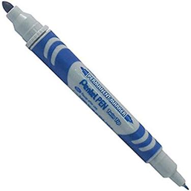 Imagem de Caneta Marcador Permanente Twin Tip Azul Ref.N65W-C Pentel