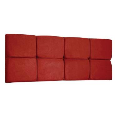 Imagem de Cabeceira Painel Casal 1,40m Nina Suede - Pallazio Cor Vermelho
