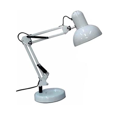Imagem de Luminária De Mesa Bivolt Articulável Com Garra Na Cor Preta Vermelha Branca Base E Garra Leitura Lâmpada Proteção Para Os Olhos Lâmpada Ajustar Dobrar Estudantes Crianças Luzes Para Sala Quarto PREMIUM ONYK (Branco)