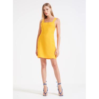 Imagem de Vestido Linho Forum Feminino Amarelo Light Day M
