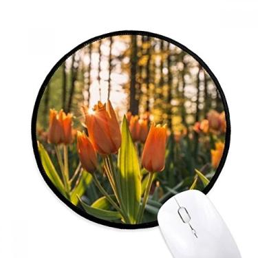 Imagem de DIYthinker Flores, ciência florestal, natureza, cenário, mouse pad, mesa, escritório, tapete redondo para computador