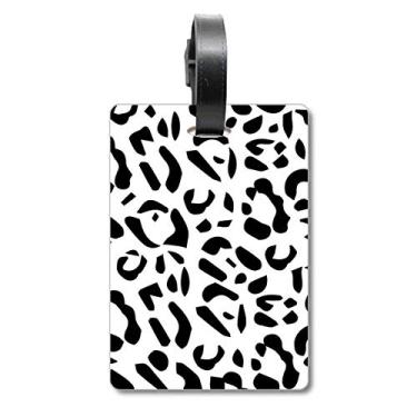 Imagem de Estampa de arte de leopardo animal ilustração de grão bolsa etiqueta de bagagem cartão pendurado etiqueta, Multicolorido.