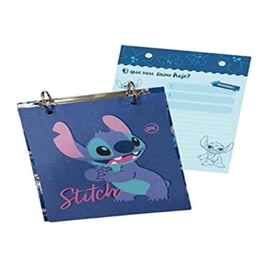 Imagem de Mini Fichário Argolado com 80 Folhas Decoradas Stitch DAC, 3798