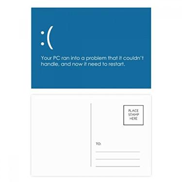 Imagem de Cartão postal programador PC com problemas para cartões postais de aniversário, cartão de agradecimento