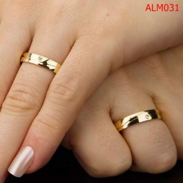 Imagem de PAR DE ALIANÇAS DE MOEDA ANTIGA 6MM CASAMENTO ALM031