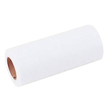 Imagem de Tecido de tule – 15 cm de largura x 25 metros, Branco, 6 Inch x 25 yards
