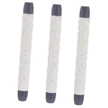 Imagem de Gadpiparty 3 Pecas rolo de massa de natal ferramentas domésticas rolos para assar doce de açúcar rolo de cozinhar rolo de padeiro antiaderente pizza pão rolo de gravação 3d agulha rolando