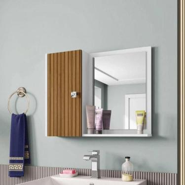 Imagem de Armário De Banheiro Com Espelho Aéreo Superior Espelheira - Bechara