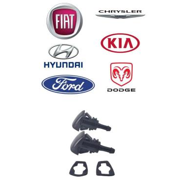 Imagem de Bico Esguicho Brucutu Limpador Água Parabrisa Azera Mohave 2012 2013 2014 2015 2016