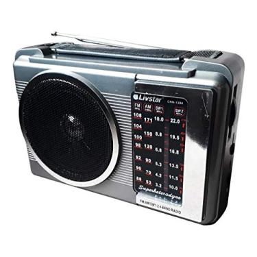 Imagem de Radio Portatil Retro Com 4 Bandas Am Fm Sw Livstar Cnn-1394 Pilhas E Bivolt