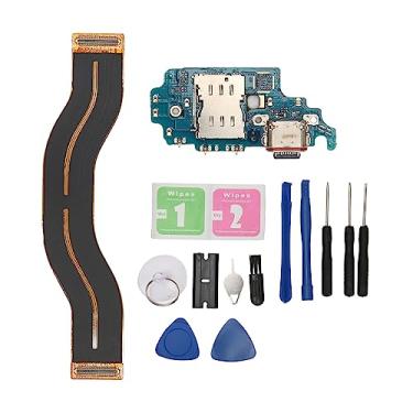 Imagem de Substituição da Porta de Carregamento USB para Galaxy S21 Ultra 5G G998B Versão UE, Tipo C Charger Dock Board Flex Connector Peça de Reparo Com Ferramenta, Acessórios de