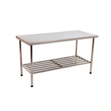 Imagem de Mesa Bancada Apoio 1,90l X 0,70p X 0,90a Total Inox 430 Desmontável Multiuso - Imeca